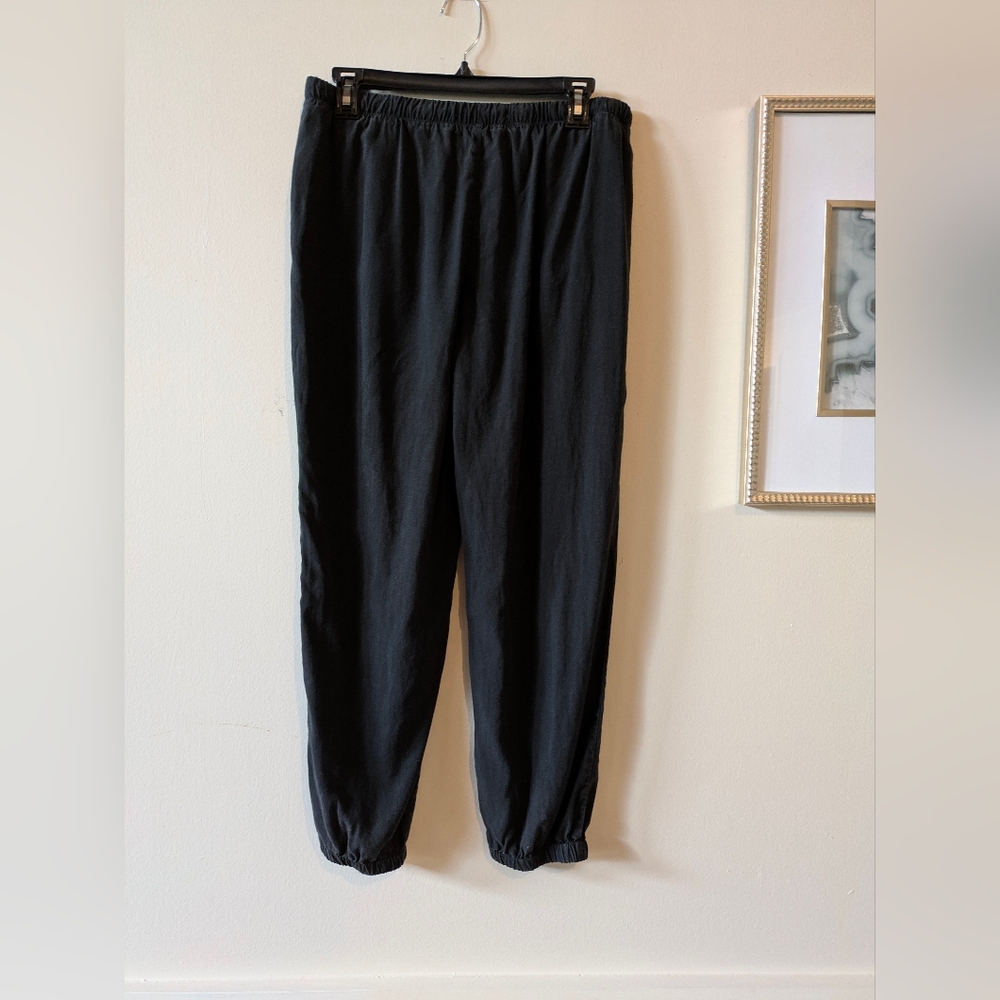Cloth & Stone Black Chic Joggers with Elastic Waistband & Ankle Cuffs, Sz. Small - Picture 6 of 7